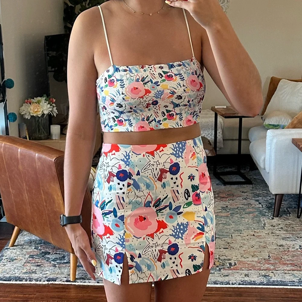 Colorful Print Matching Set - Picture 3 of 7